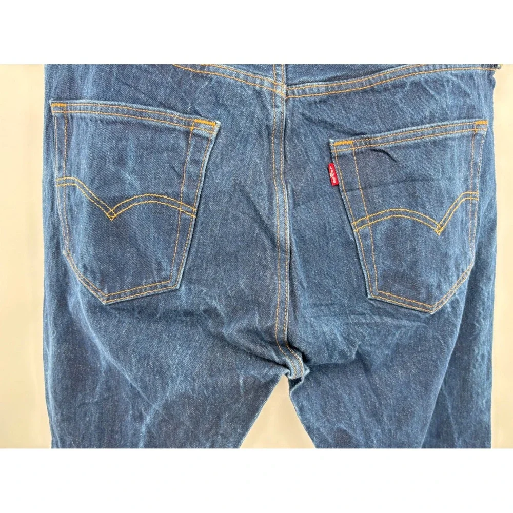 Levis 501 Mens 38x31 Y2K Style Clean Indigo Blue Denim Skater-Loose Fit